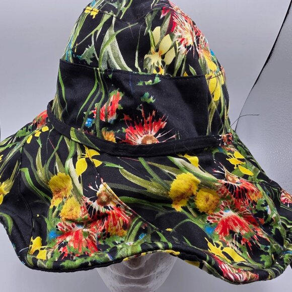 Vince Camuto Womens Sun Hat Floral Design Floppy Stylish Beach Gear Summer main image 8